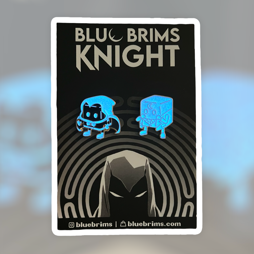 Blue Knight GITD Pin Set