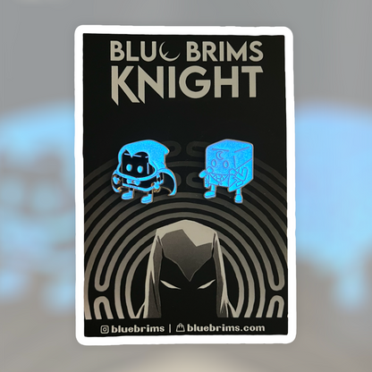 Blue Knight GITD Pin Set